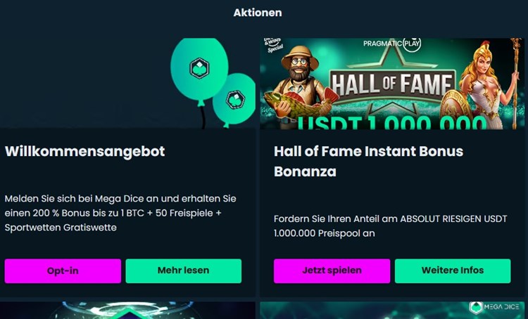 Mega Dice Bonus