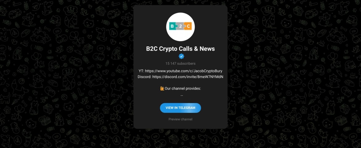 B2C Crypto Calls & News Screenshot