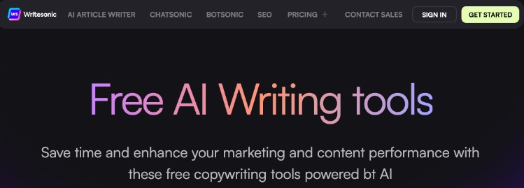 writesonic kostenloses ki tool