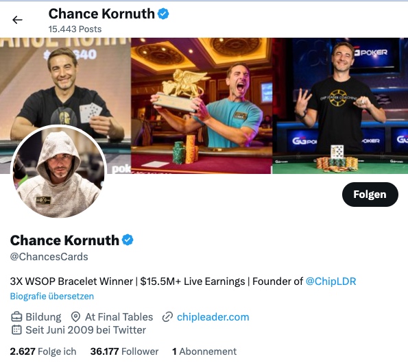 Chance Kornuth beste pokerspieler weltweit