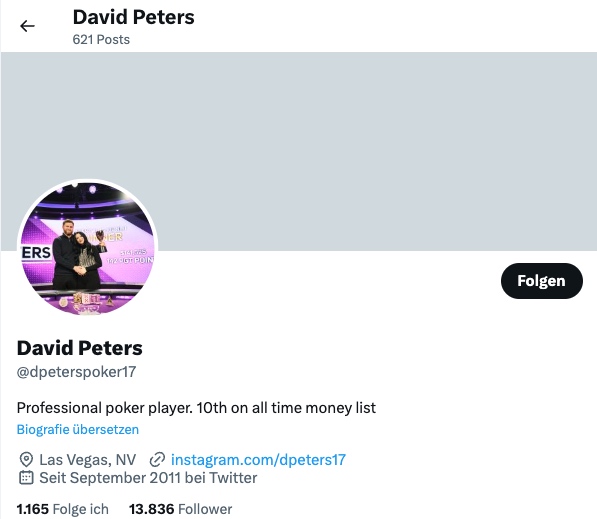 David Peters bester pokerspieler weltweit
