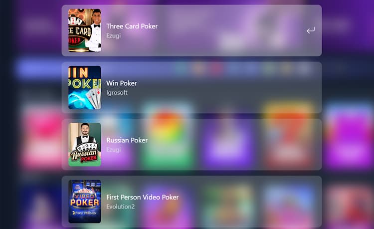 Kartenspiele bei Crytpo-Games