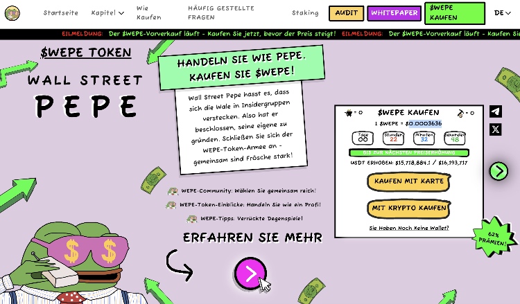 wall street pepe coinbase coin