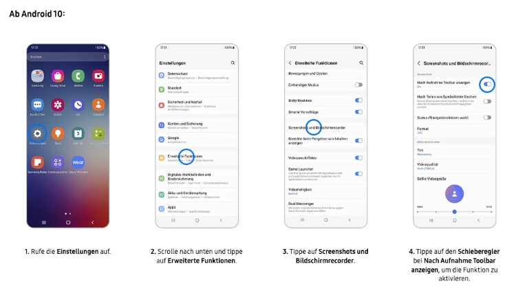 samsung screenshot-anleitung