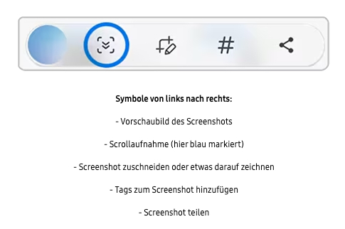 samsung screenshot scrollaufnahme