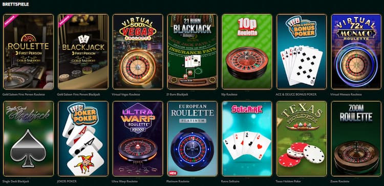 Cashed Casino Tisch- und Kartenspiele