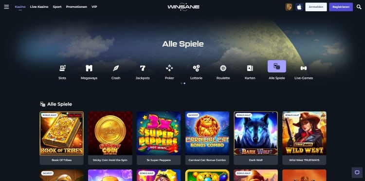Was ist das Winsane Casino