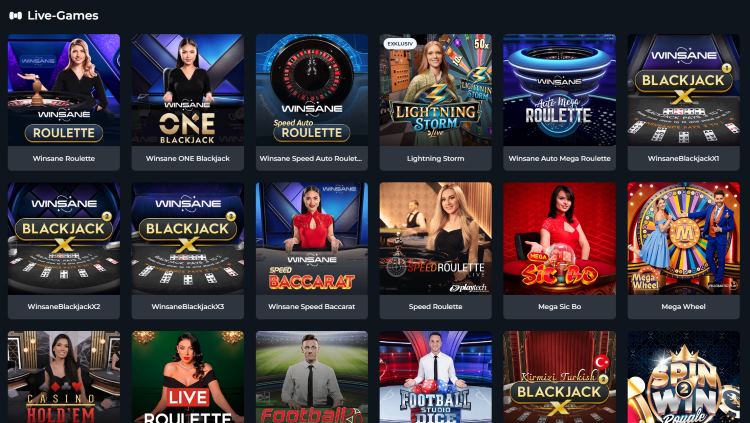 Winsane Live Casino