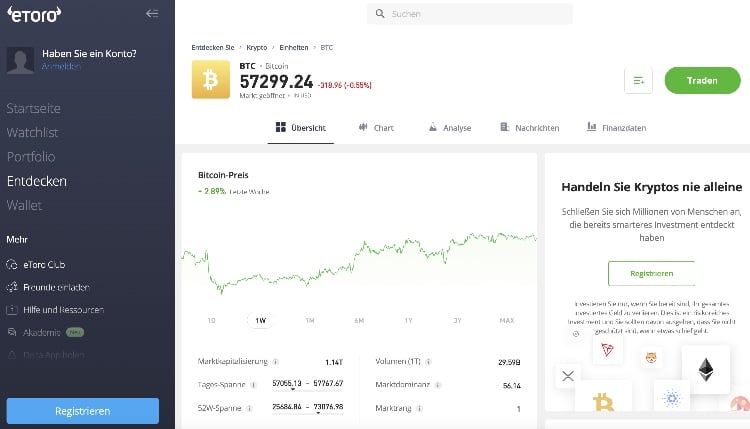 etoro ing diba alternative bitcoin