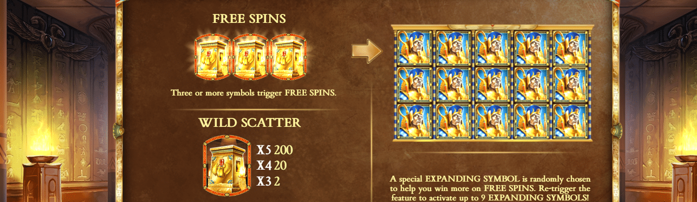 Bonos y comodines de Legacy of Dead slot