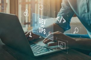 DevOps concept, software development and IT operations, agile programming