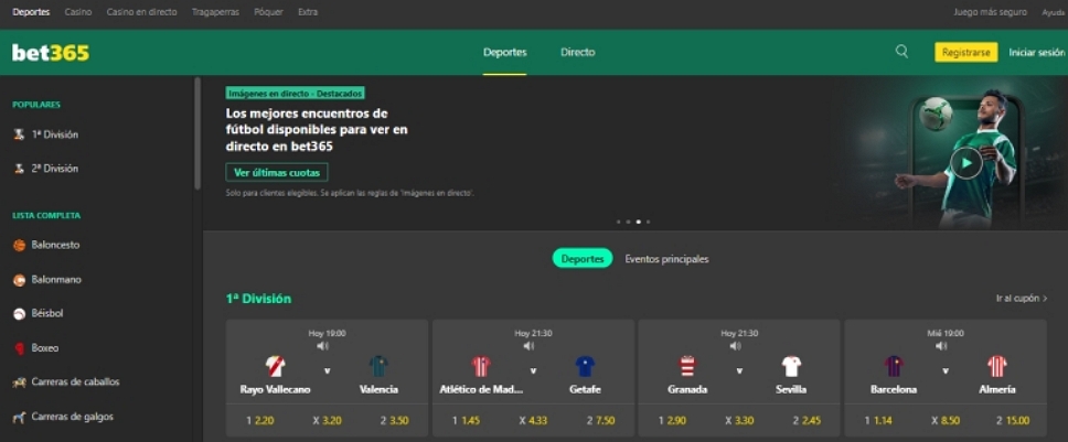 Menos de 5 goles bet365