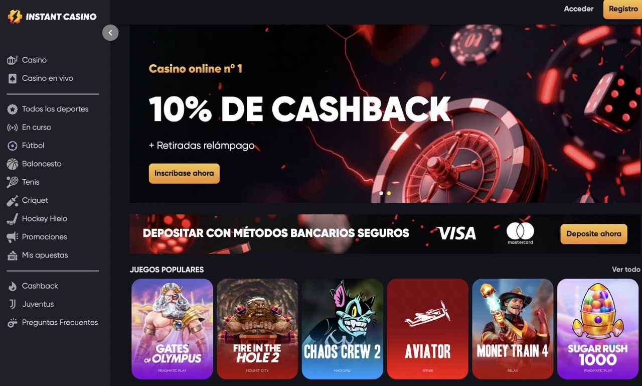 instant casino