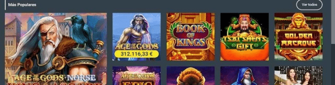 Juegos del casino Codere