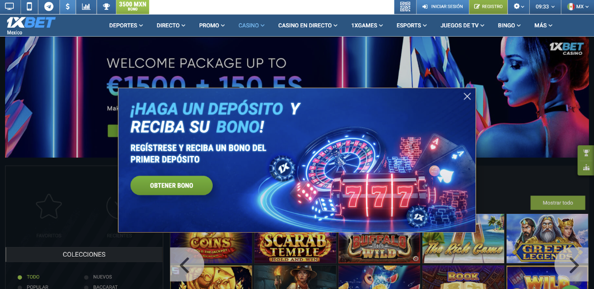 bonos de casino por registro