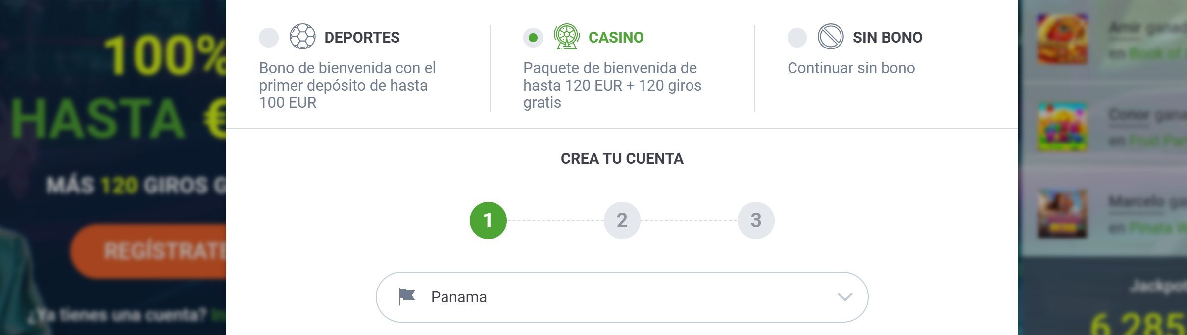 Registro casinos en Panamá