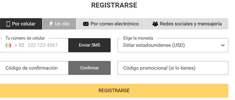 Melbet registro cuenta