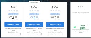 AVG vpn en España, precios