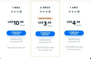 Avast VPN, precios de esta VPN de España