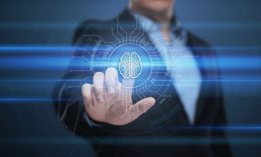 cerebro con fondo de una persona