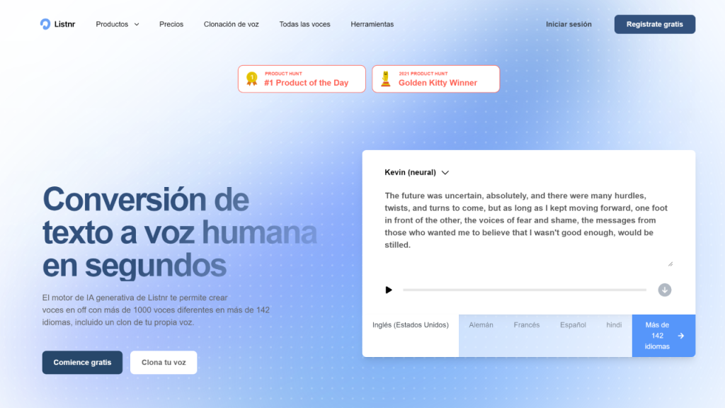 Generador de voz IA gratis 