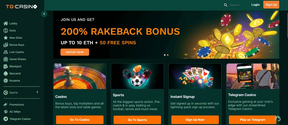 Bitcoin slots tgcasino