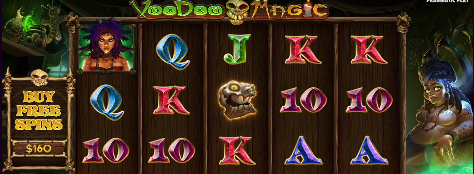 Gráficos, Sonidos y Animaciones de la Tragamonedas Voodoo
