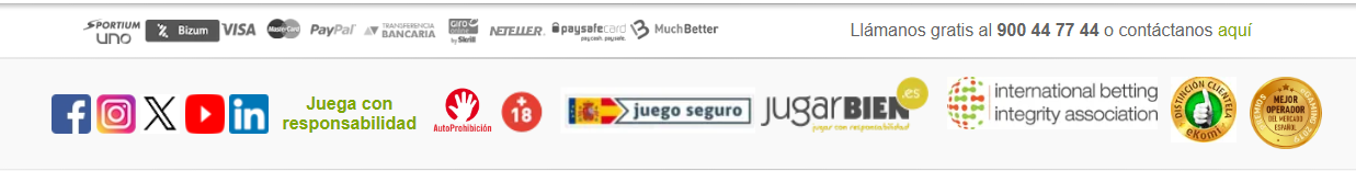 ¿Es Seguro y Confiable el Casino y Casas de Apuestas Sportium?