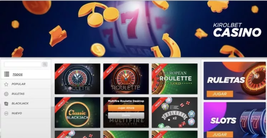 Opiniones de Kirolbet sobre los juegos 
