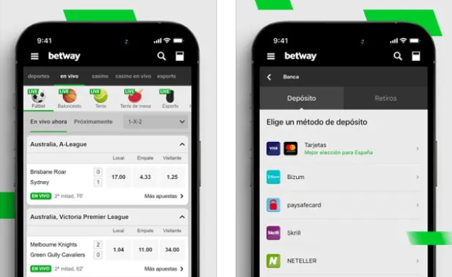 Cómo apostar en Betway app desde el móvil 