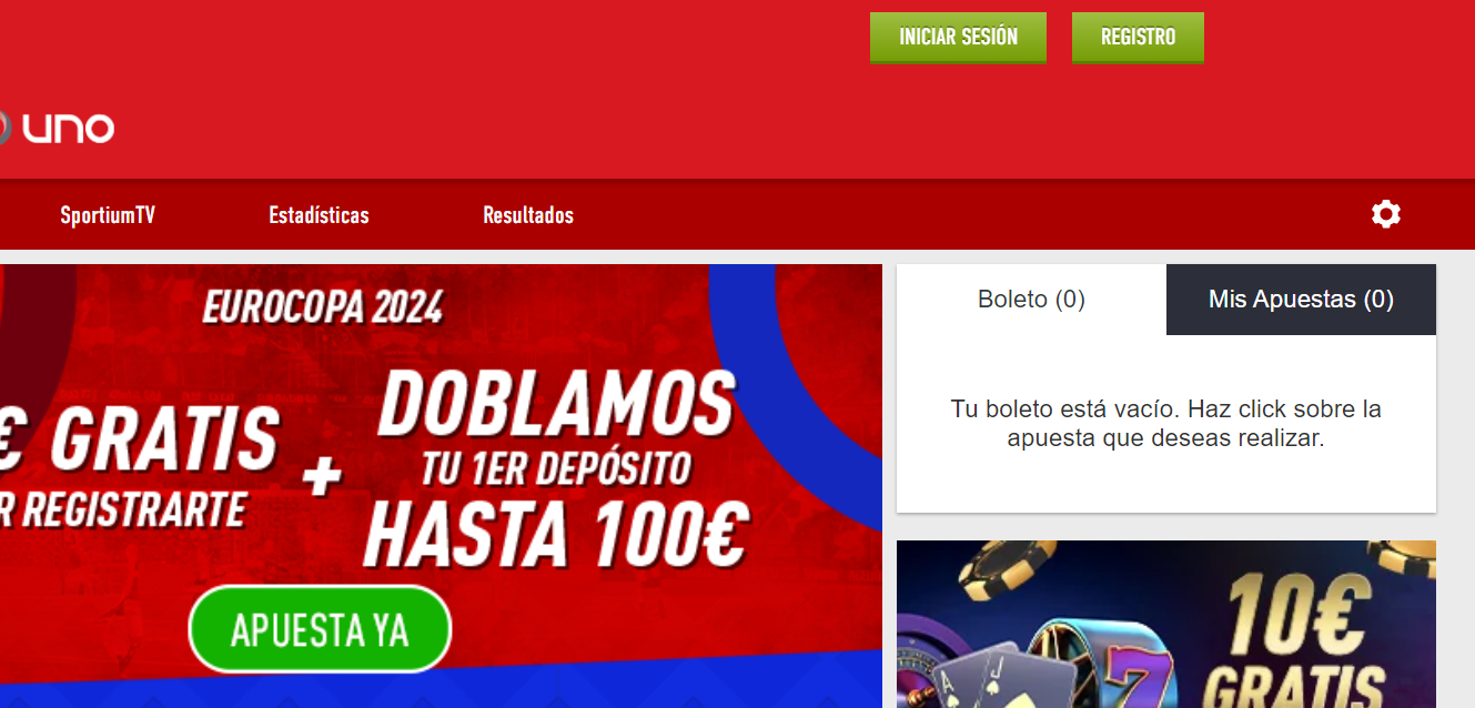 Registra por primera vez tu cuenta en Sportium 