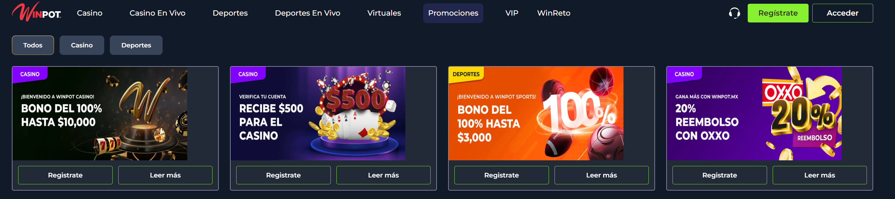 Elige la promoción deseada
