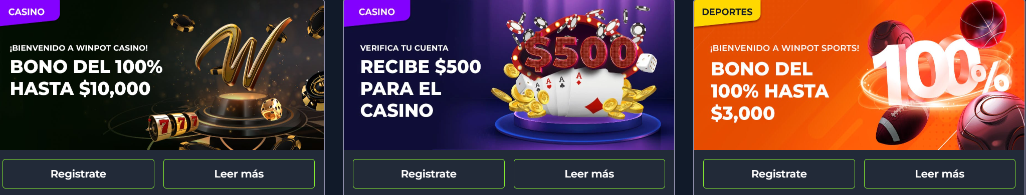 Ventajas y desventajas códigos promocionales Winpot