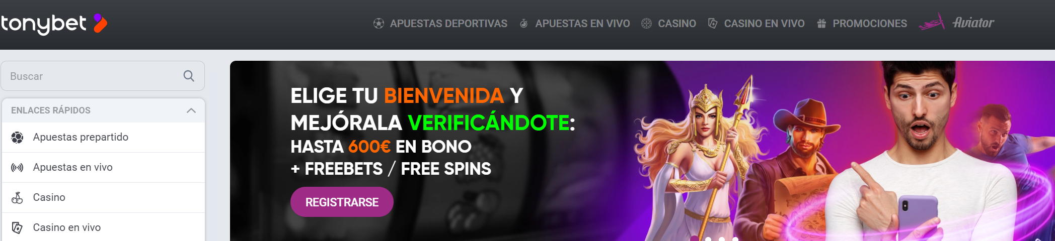 Qué es el código promocional de Tonybet