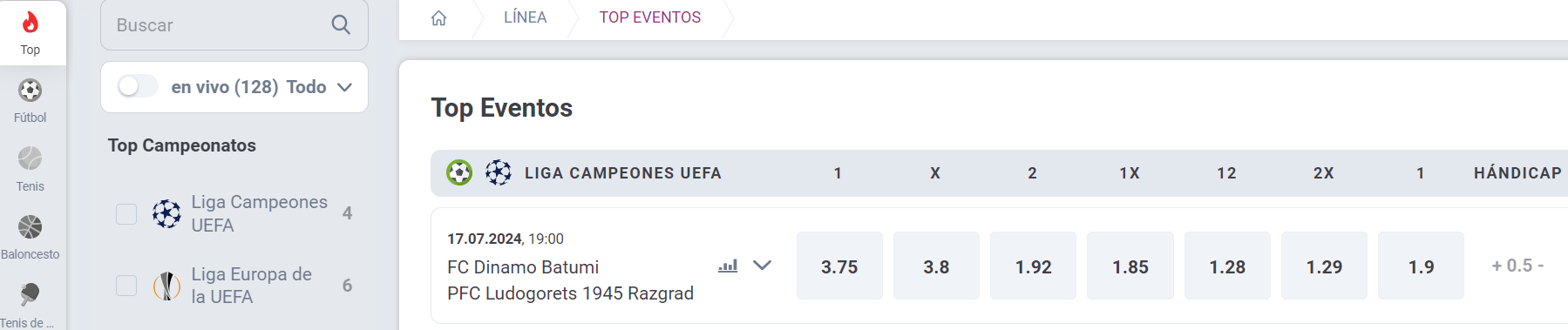 Mejores apuestas y eventos para usar el código promocional Tonybet