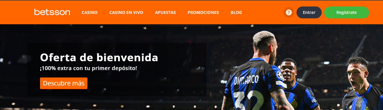 Ingresa a la página oficial de Betsson