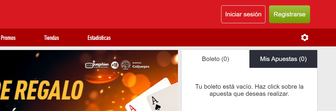 Completa el proceso de registro/inicia sesión