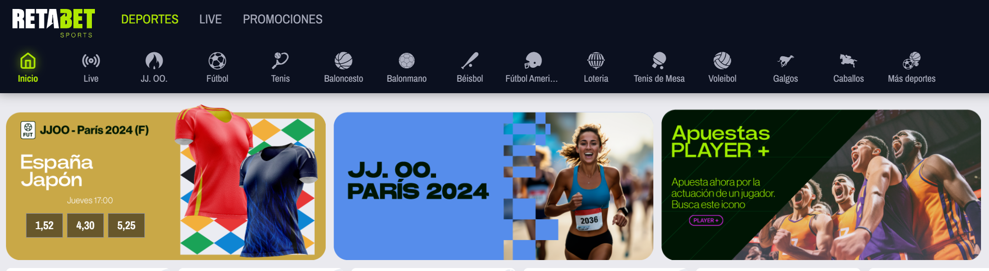 Entra a la página web de la casa de apuestas