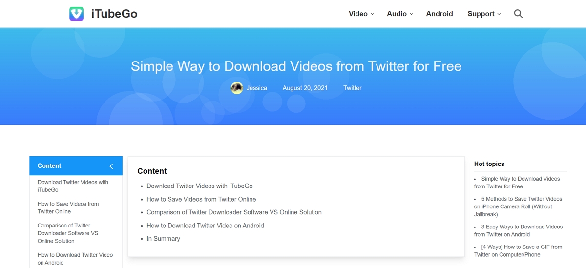 Cómo descargar videos de Twitter