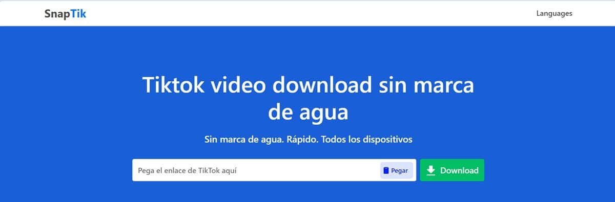 Con SnapTik puedes convertir tus videos a MP4 o MP3 (Techopedia TikTok downloader)