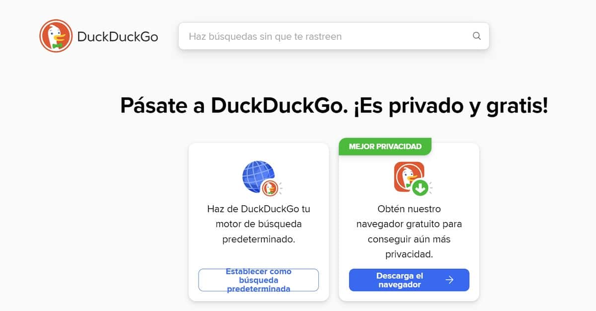Descargar este navegador tiene entre sus ventajas que mantienes al máximo tu privacidad (Techopedia DuckDuckGo)