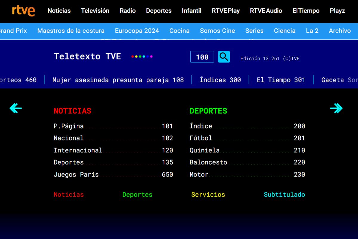 El Teletexto de TVE es uno de los más completos hoy en día (Techopedia_Rtve)