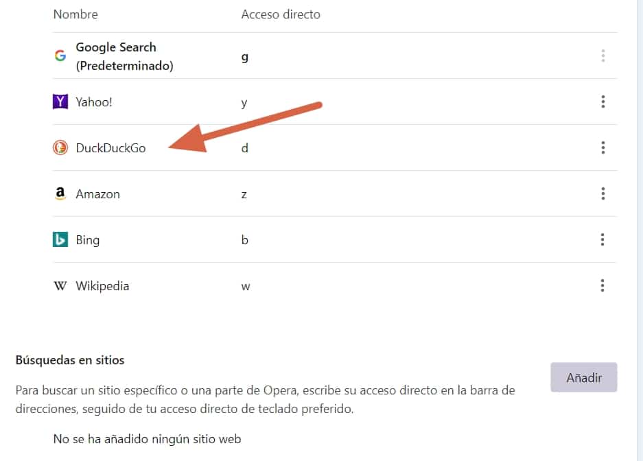 Establecer como navegador predeterminado