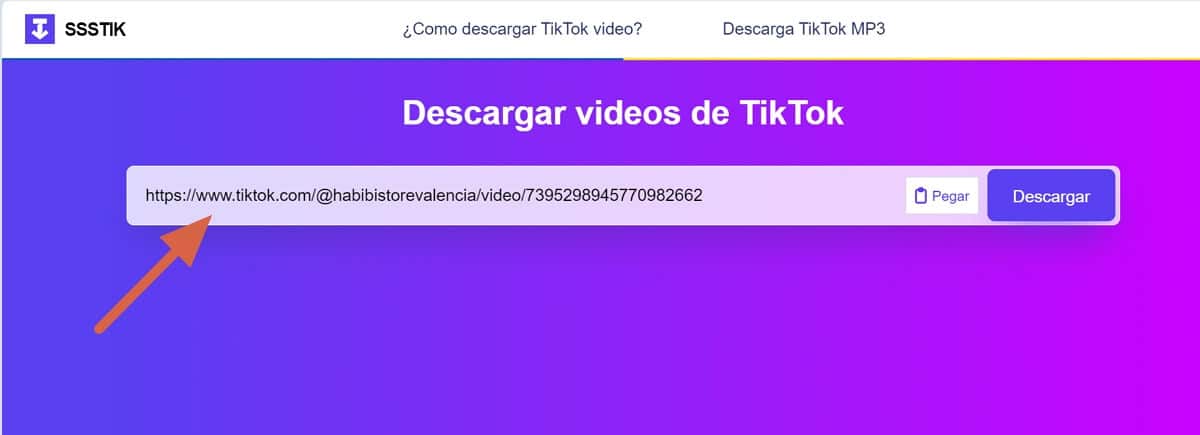 Abre la página de sssTikTok