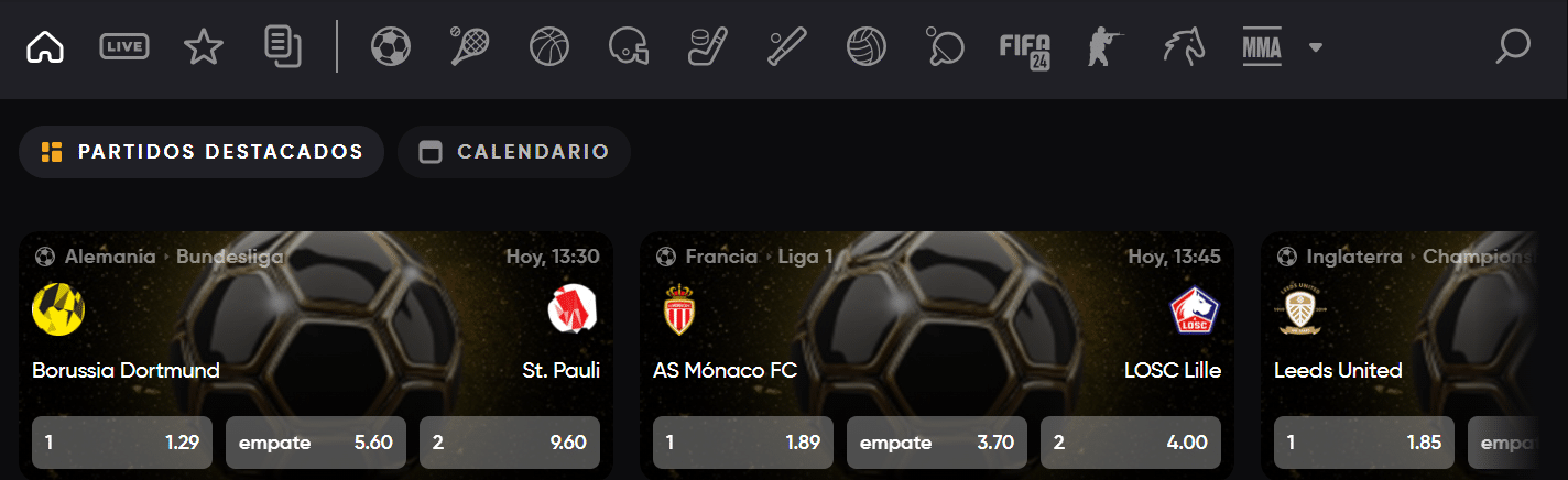 Apuestas populares en Golden Panda