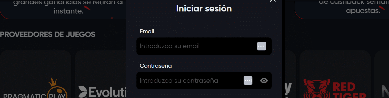 Inicio de sesión instant casino