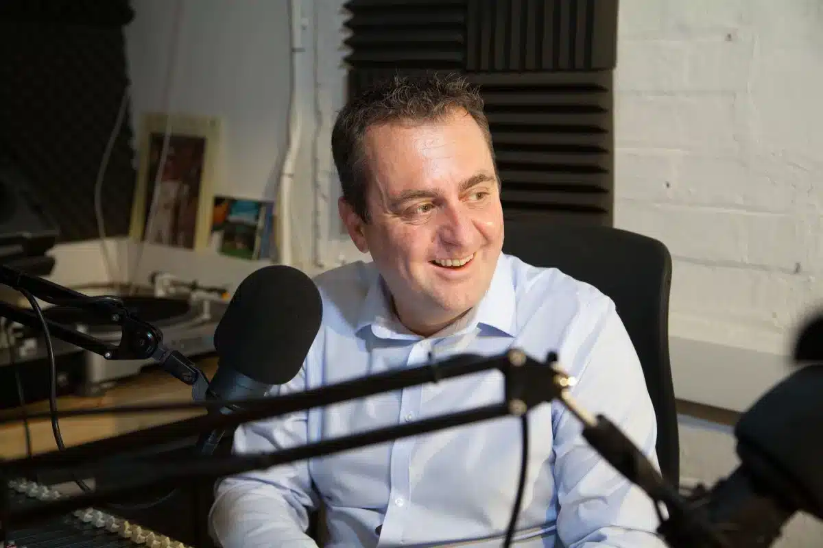 Micrófono pro de podcast
