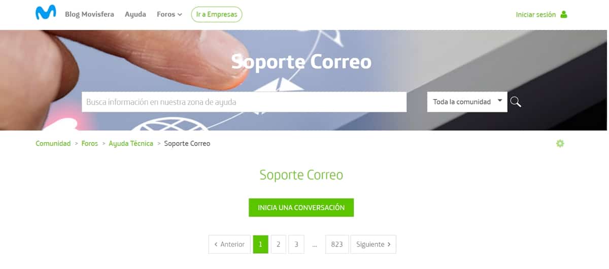 No se pueden crear nuevas cuentas de correo Movistar, pero se puede acceder y configurar la que ya posees