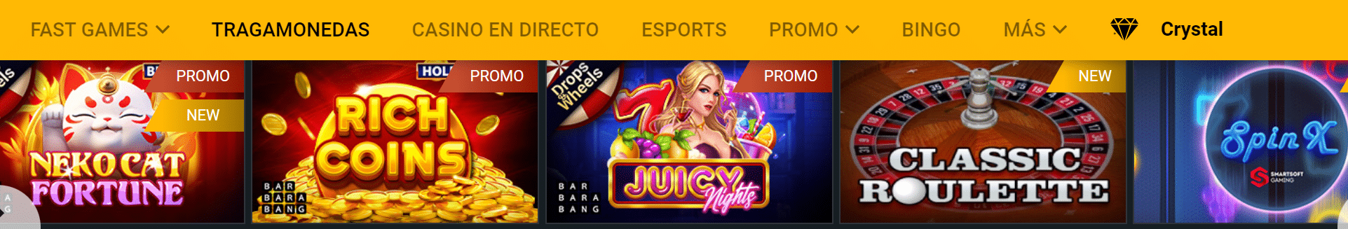Oferta de juegos en caisnos con dinero real Colombia