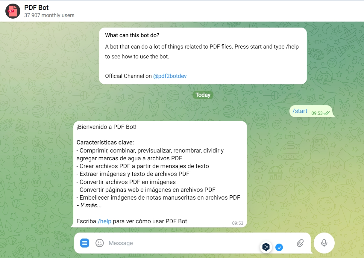 Mejor bot telegram en español